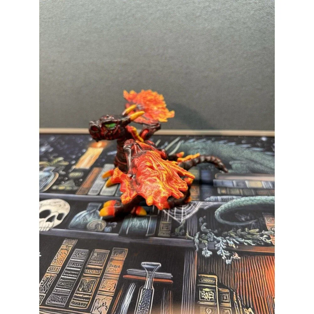 Mega Bloks- Fire & Ice Dragons # 9892 Smoke Dragon Lava Wings Firestorm Retired